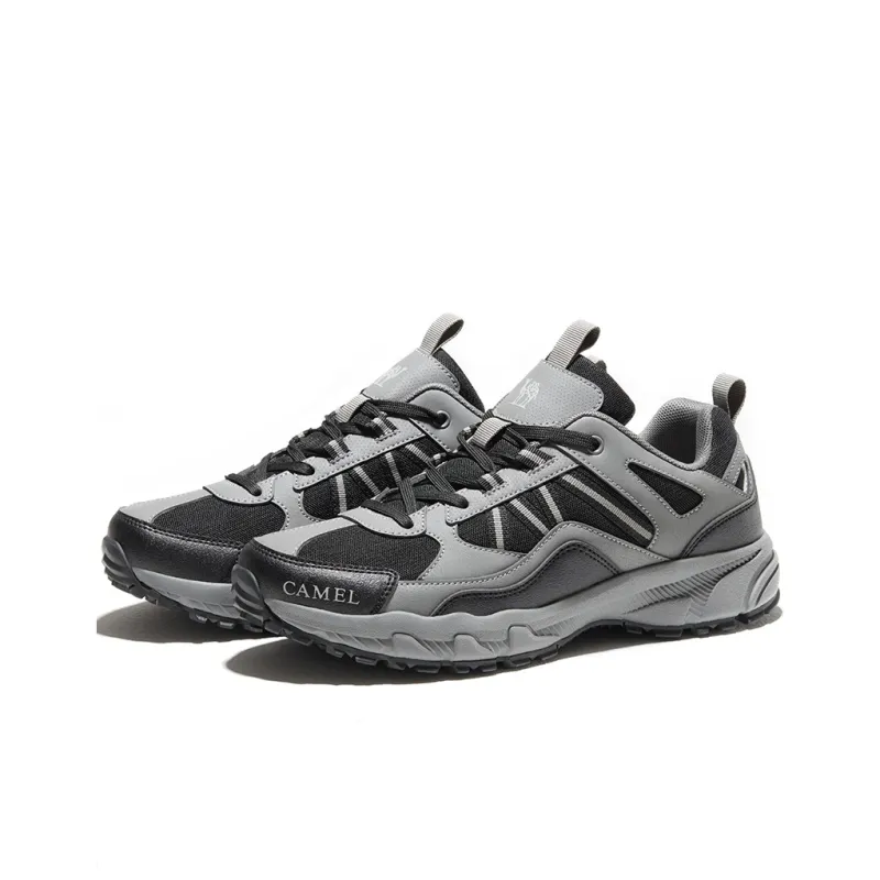 CAMEL Panlong 2.0 Transparent Mesh Cushioning Anti Slip And Wear Resistant Low Top Outdoor Shoes Men's Black Gray-1