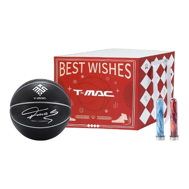 T-Mac Maddie Classic Collection PU Basketball Black Silver Size 7 Training Unisex-8