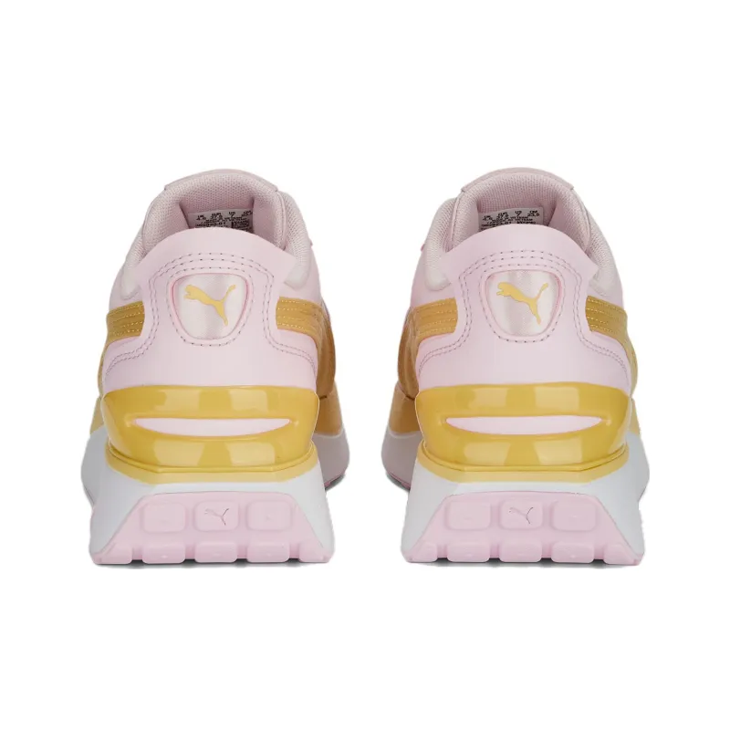 PUMA Cruise Rider Cruiserider Nu Satin Anti Slip Wear Resistant Low Top Sports Casual Shoes Women's Pink Gold-3