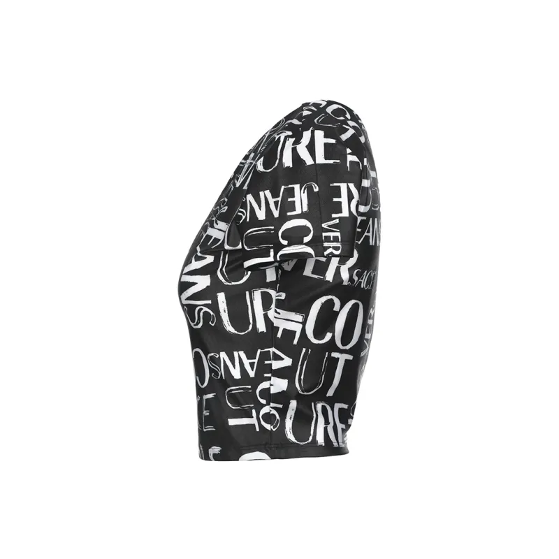 VERSACE JEANS COUTURE Crop Tops Women's Black-2