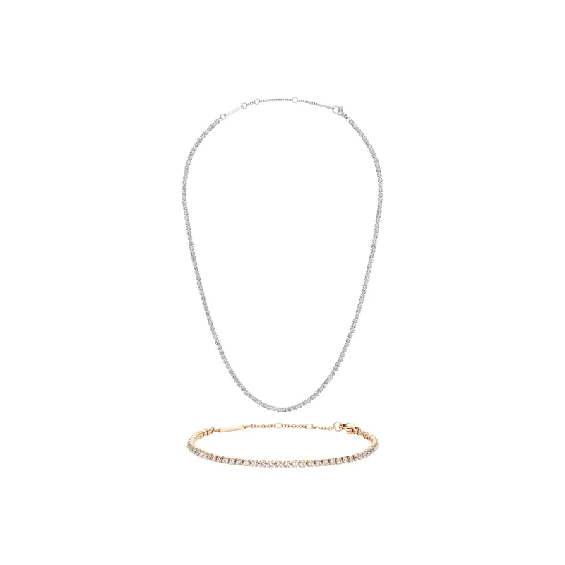 Daniel Wellington Alloy Starlight Tennis Necklace Unisex-0