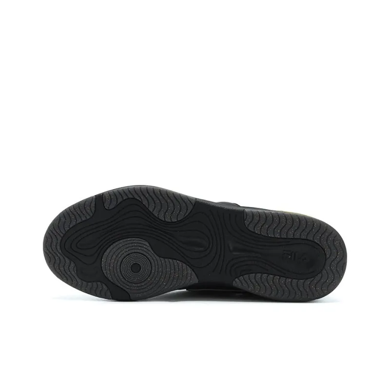 FILA MIX Anti Slip Wear Resistant Low Top Skateboard Shoes Men's Black Gold-5