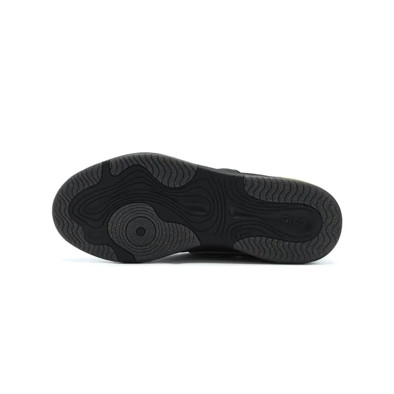 FILA MIX Black Gold Shoes Anti Slip Wear Resistant Low Top Skateboard Shoes Women's Black Gold-5