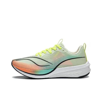 LiNing Red Hare 6 Pro Anti Slip And Wear Resistant Breathable Low Top Running Shoes Women's Green Blue Orange