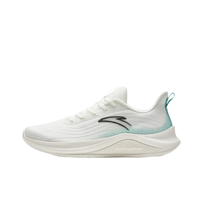 Anta Anti Slip Wear Resistant Low Top Running Shoes Men's White Green-0