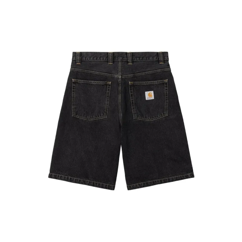 Carhartt WIP Logo patch Wide leg Denim Shorts-1