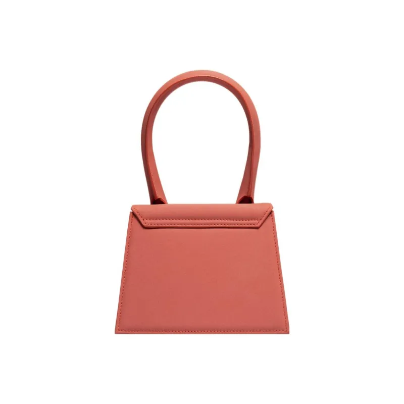 Jacquemus Smooth Leather Shoulder Bag Crossbody Bag Handbag Women's Brick Red-2