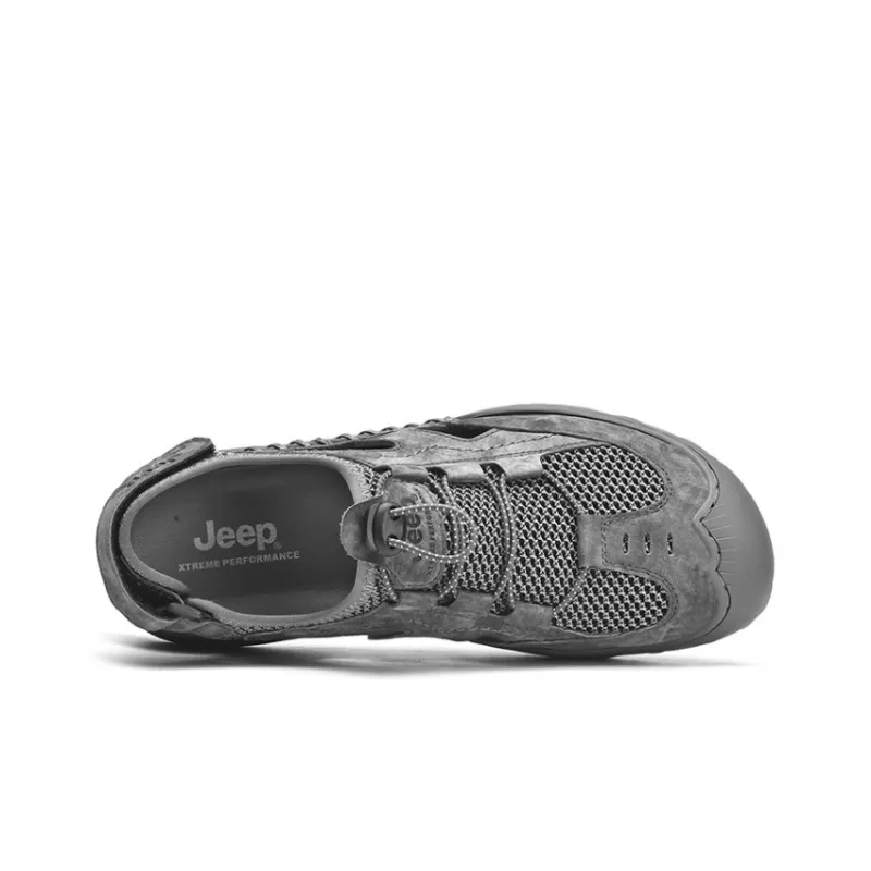 Jeep Breathable River Trekking Shoes Men's Gray-2