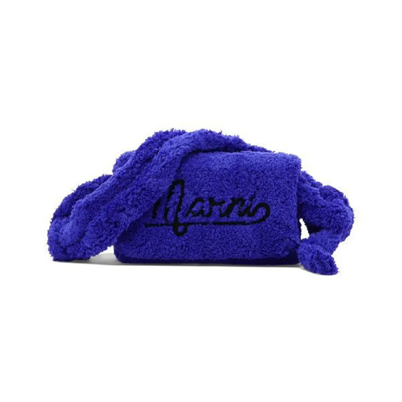 MARNI Polyester Shoulder Bag, Crossbody Bag Women's Blue-0