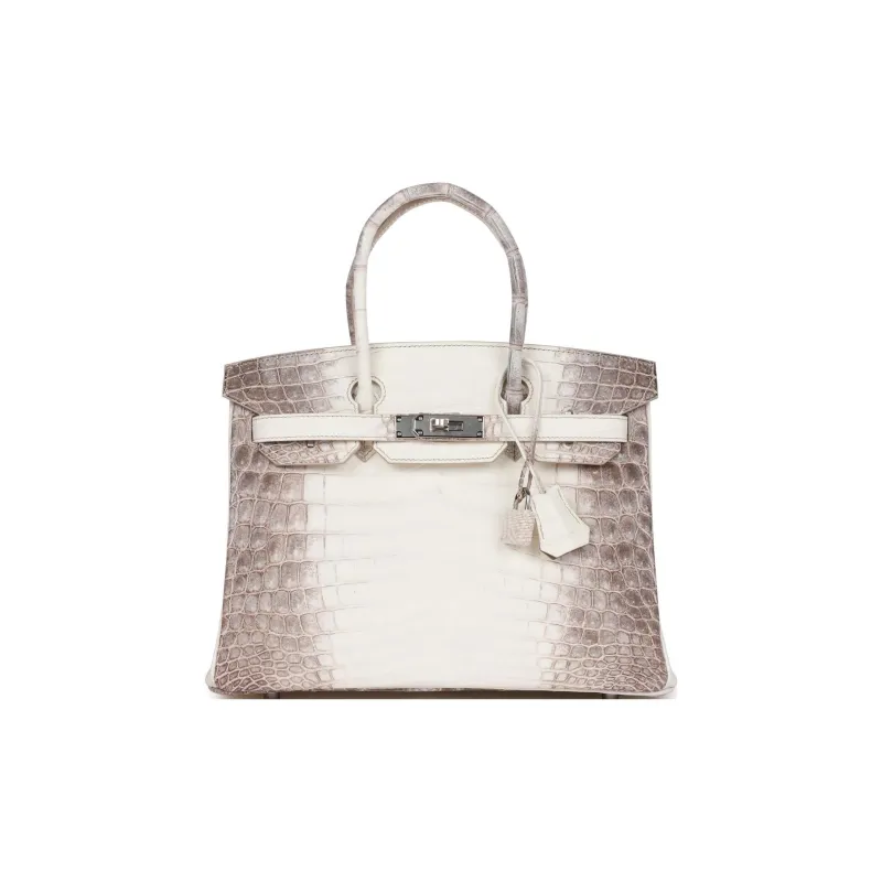 HERMES Crocodile Leather Birkin Bag Handbag Regular Women's Beige-0