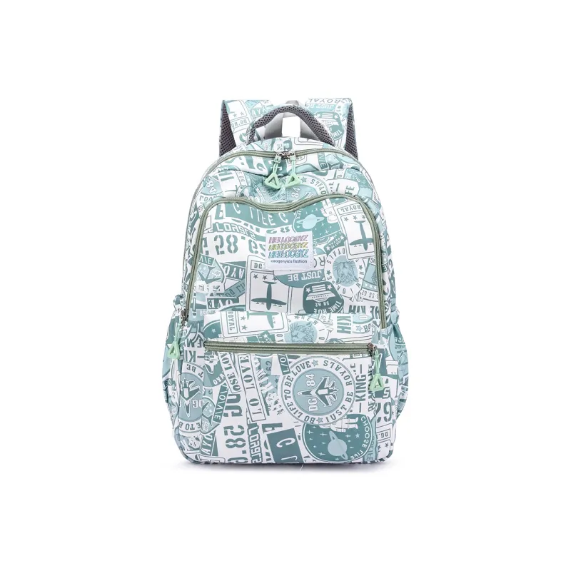 NOMK Nylon Canvas Portable Backpack Unisex Multicolor-7