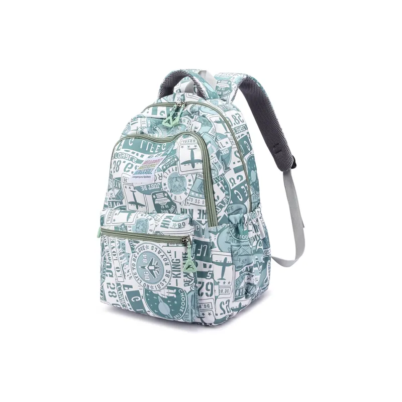 NOMK Nylon Canvas Portable Backpack Unisex Multicolor-8