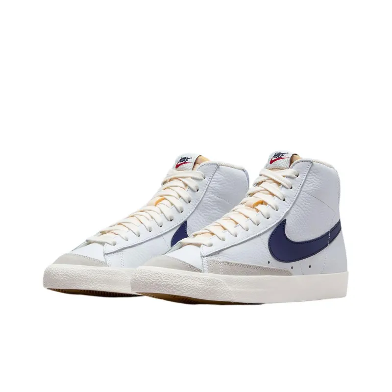 Nike Blazer Mid '77 White Midnight Navy Sail Gym Red-2