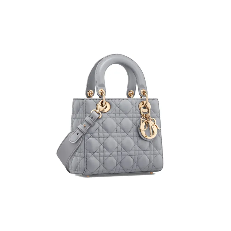 DIOR Lady DiorMy ABCDior Lambskin Shoulder Bag Crossbody Bag Handbag Small Size Women's Ethereal Gray-1