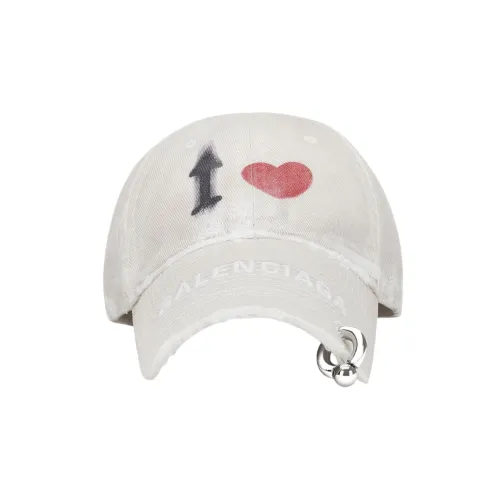 Balenciaga Baseball Caps Unisex White