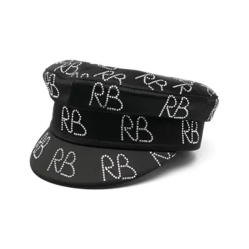 RUSLAN BAGINSKIY Crystal embellished Baker Boy Hat