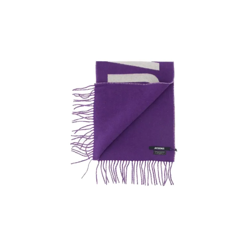 Jacquemus Knit Scarves Men Purple-1