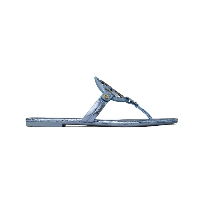 TORY BURCH Miller Python effect Leather Flip Flops-1