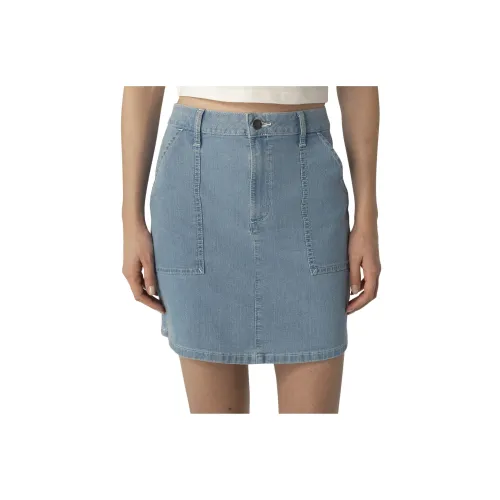 Dickies Denim Short Skirts Women's Blue