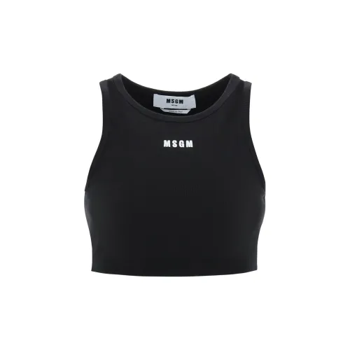 MSGM Tank Tops Women's Black