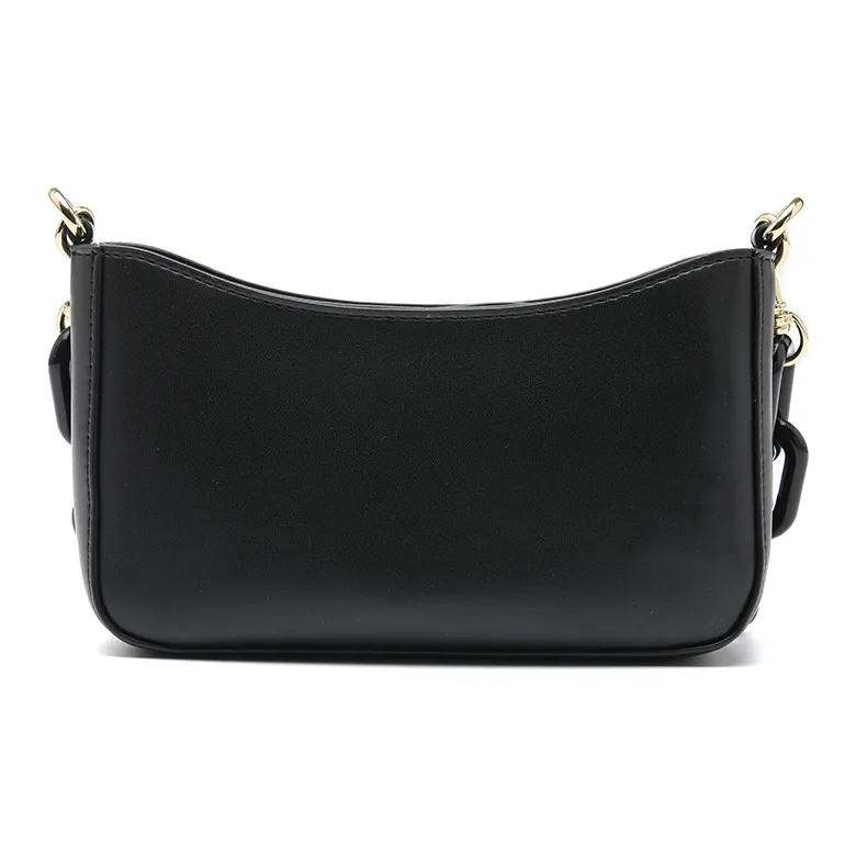 VERSACE JEANS COUTURE Leather Shoulder Bag Handbag Small Size Women's Black-2