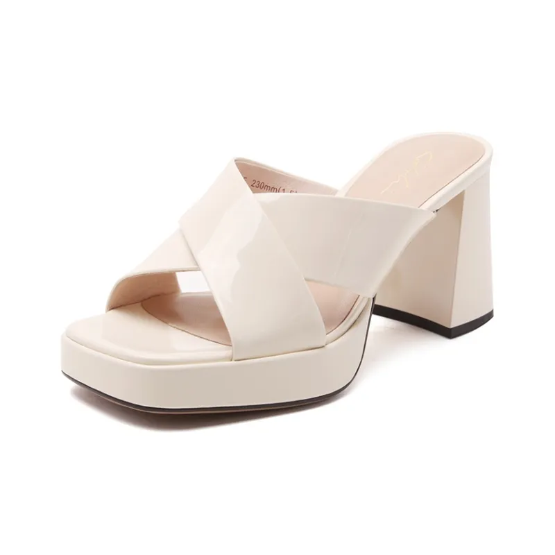Satchi Stylish Sandal 9cm Women's White-1