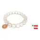 Matte White Crystal Six-Character Mantra Beaded Bracelet, Women's