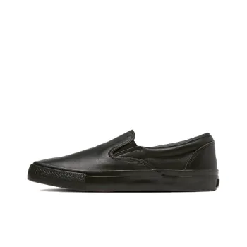 Converse Cs Slip-On Sk Le Anti-Slip Wear-Resistant Low-Top Skateboard Shoes Unisex Black Japan Version