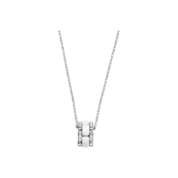 CHANEL 18K White Gold Necklaces Women's