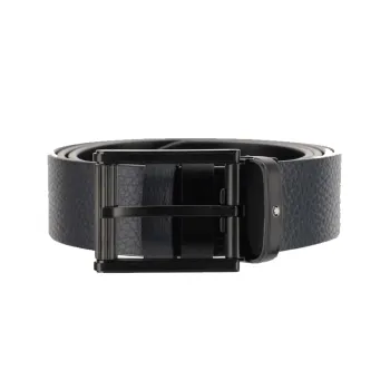 MONTBLANC Leather Belts Men's Black 