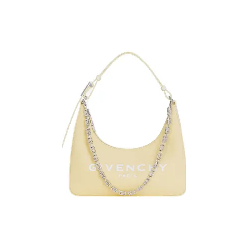 Givenchy Washed Cotton Canvas One Shoulder Handbags Small Size Women's Light Yellow
