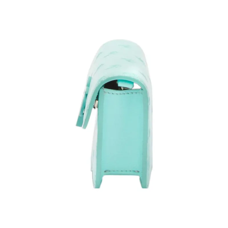 PALM ANGELS Calfskin Shoulder Bag Crossbody Bag Fanny Pack Women's Sky Blue-3