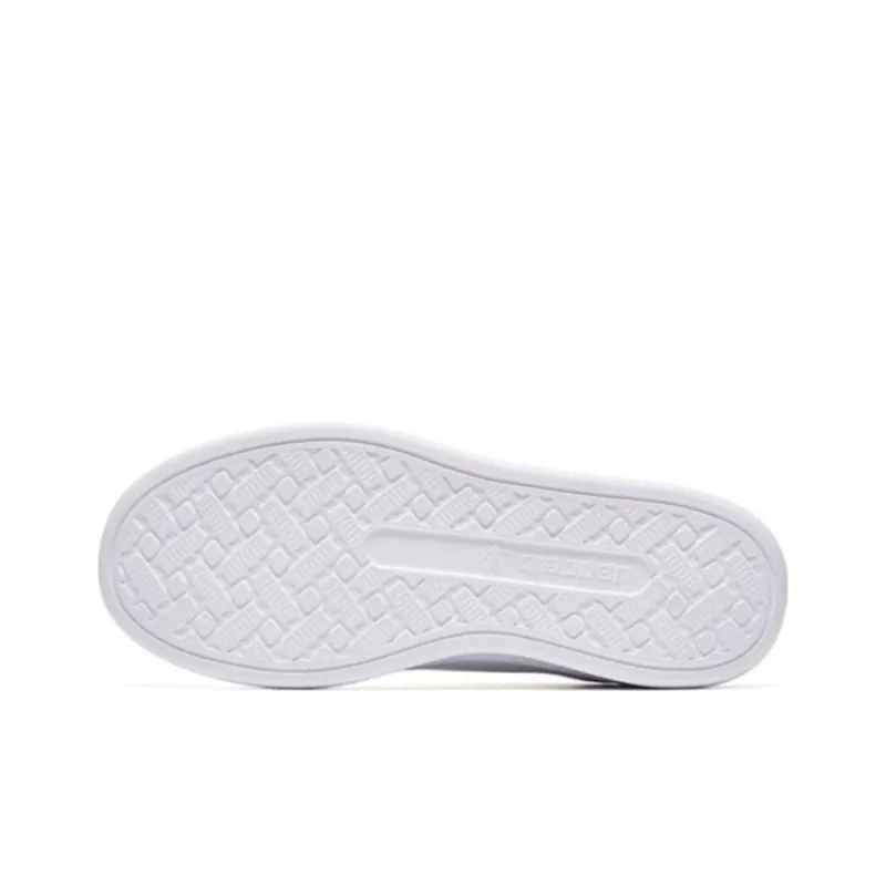 QIAODAN Beach Party Anti-Slip Wear-Resistant Low-Top Skateboard Shoes Women's White Orange-6