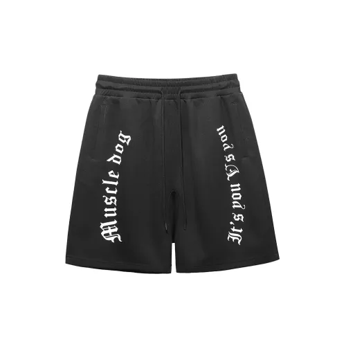 Muscle Dog Casual Shorts Men Black