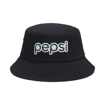 Pepsi Bucket Hats Unisex Midnight Black