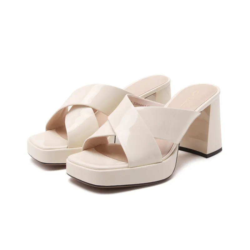 Satchi Stylish Sandal 9cm Women's White-2