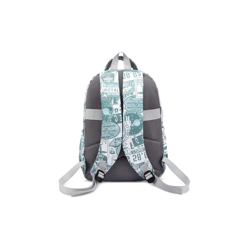 NOMK Nylon Canvas Portable Backpack Unisex Multicolor-10