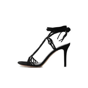 ISABEL MARANT Arja 95mm Suede Wrap Sandals