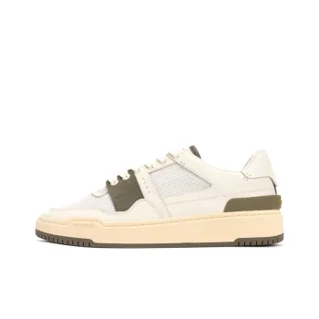 FOOT INDUSTRY Skateboard Shoes Unisex Low Top Ecru/Olive Green