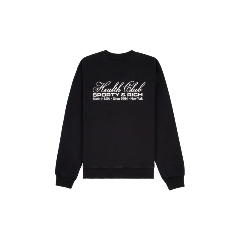 SPORTY & RICH Made In Usa Crew Neck Sweatshirt-1