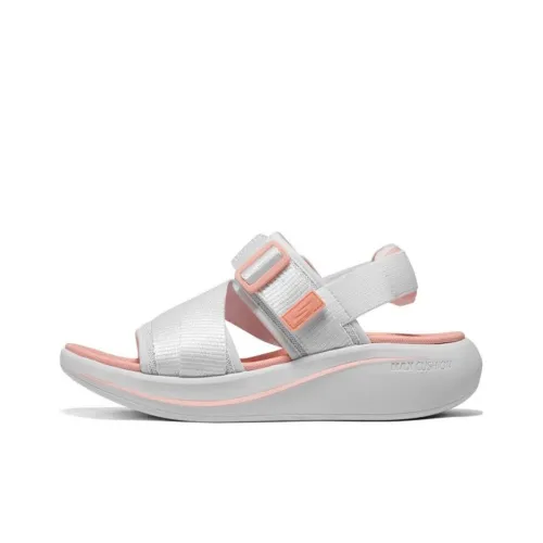 Skechers Max Cushioning Beach Sandals Women's White/Orange