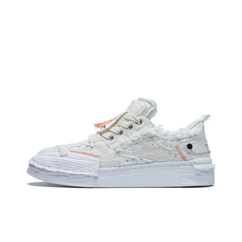 REVIVER LAB Series 045 Skateboard Shoes Unisex Low Top Milkshake White-0