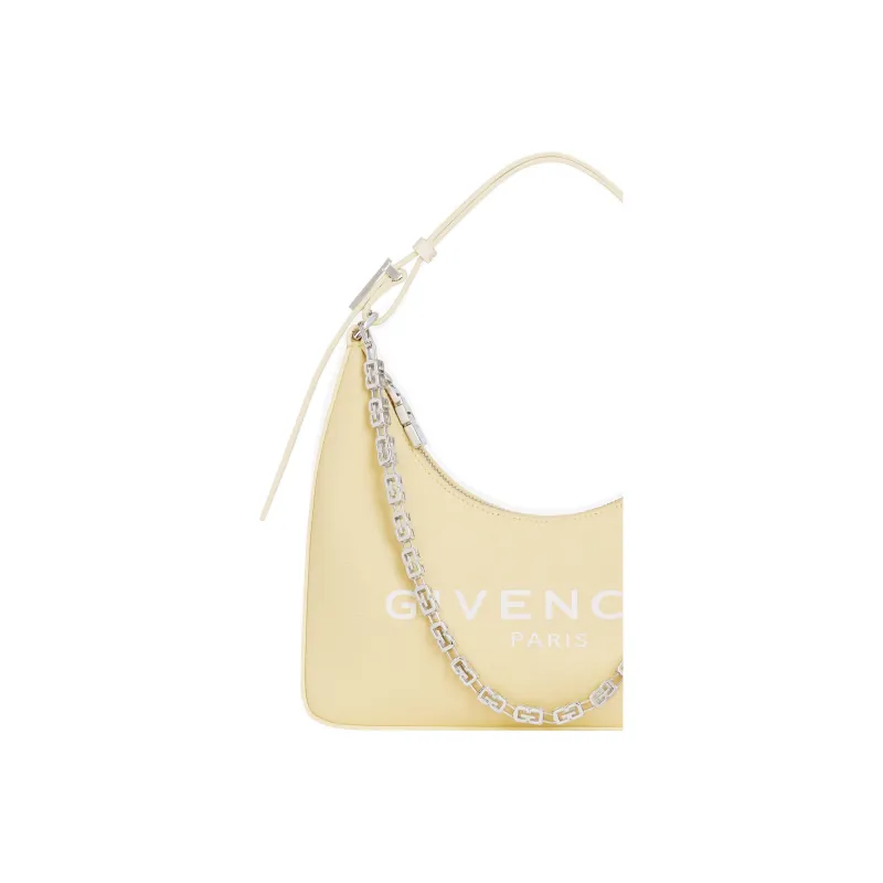Givenchy Washed Cotton Canvas One Shoulder Handbags Small Size Women's Light Yellow-4