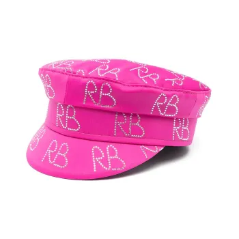 RUSLAN BAGINSKIY Crystal embellished Baker Boy Hat