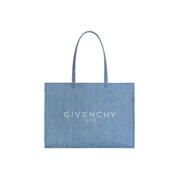 Givenchy Tote In Denim Large G Medium Blue