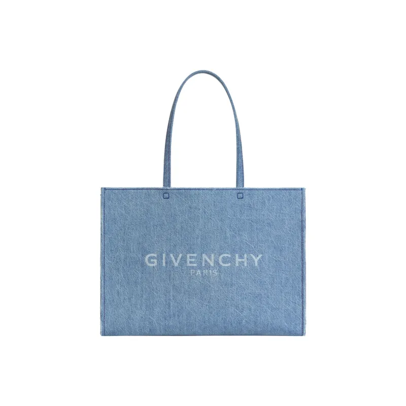 Givenchy Tote In Denim Large G Medium Blue-0