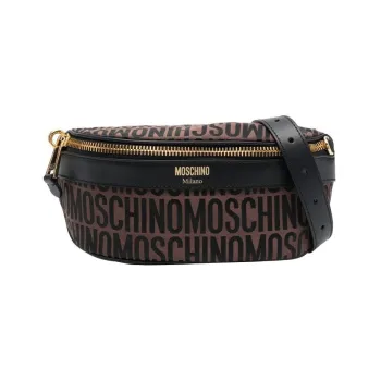 MOSCHINO Jacquard-logo Motif Belt Bag