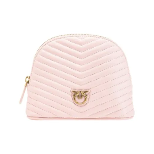 PINKO Sheepskin Dome Bag Clutch Wallet Mini Women's Pink
