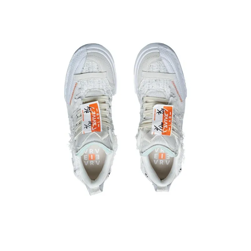 REVIVER LAB Series 045 Skateboard Shoes Unisex Low Top Milkshake White-3
