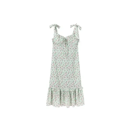 CARIEDO Slip Dresses Women's Aqua Green Base